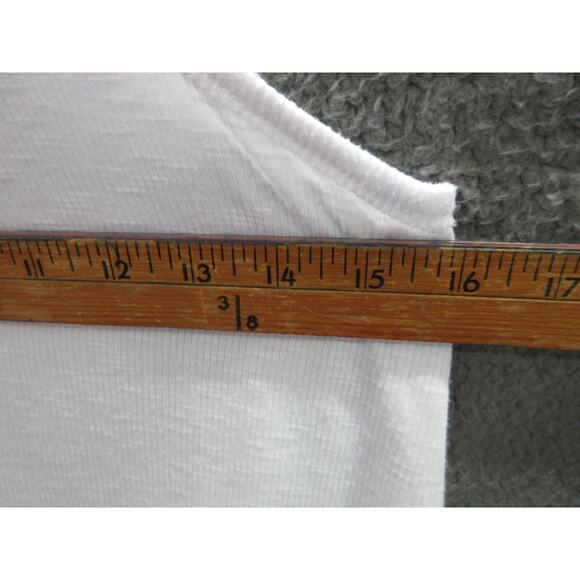 Vintage FREE PEOPLE Women's XS White Ribbed Tank Undershirt MADE USA - Picture 6 of 10